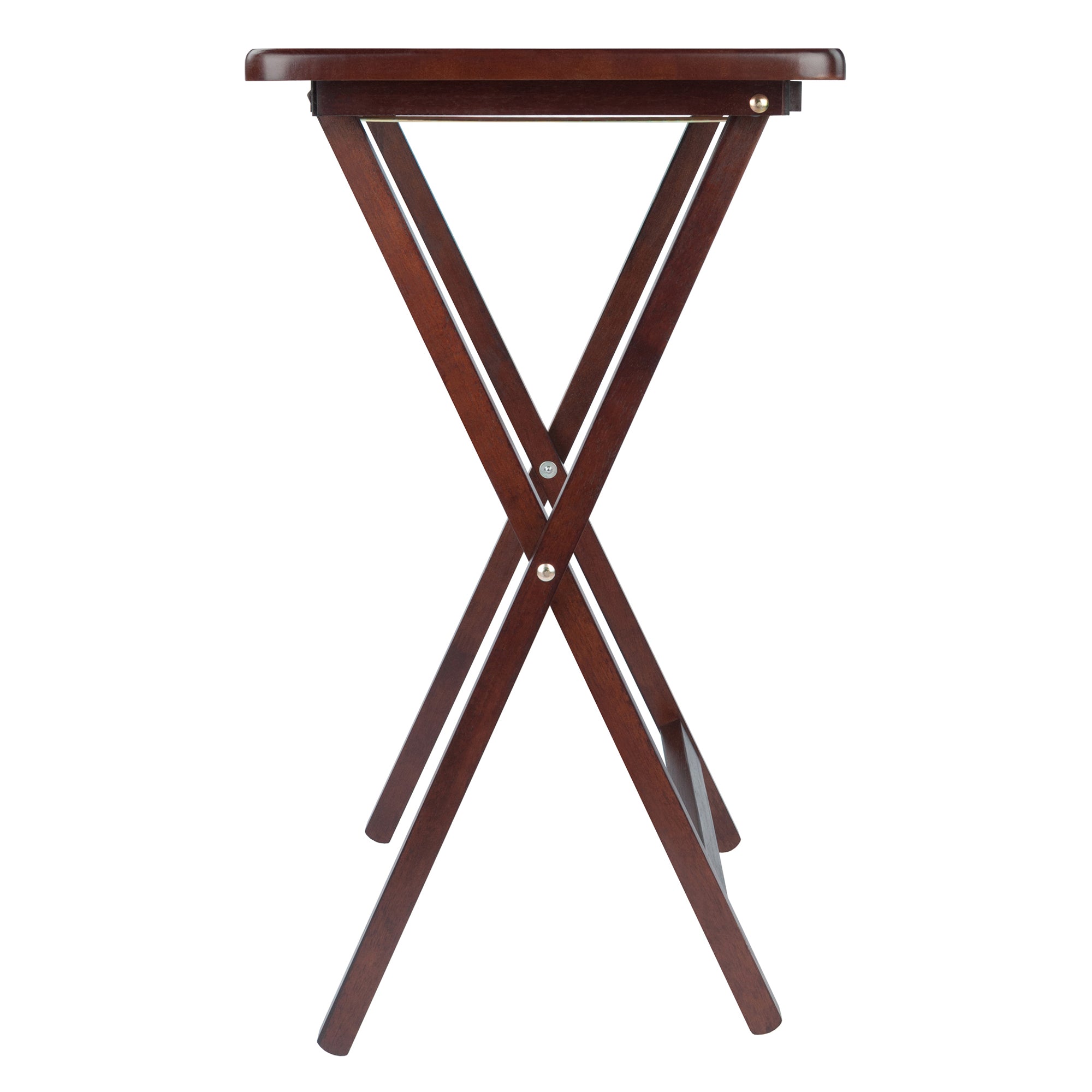 Alex 4-Pc Snack Tables, Walnut