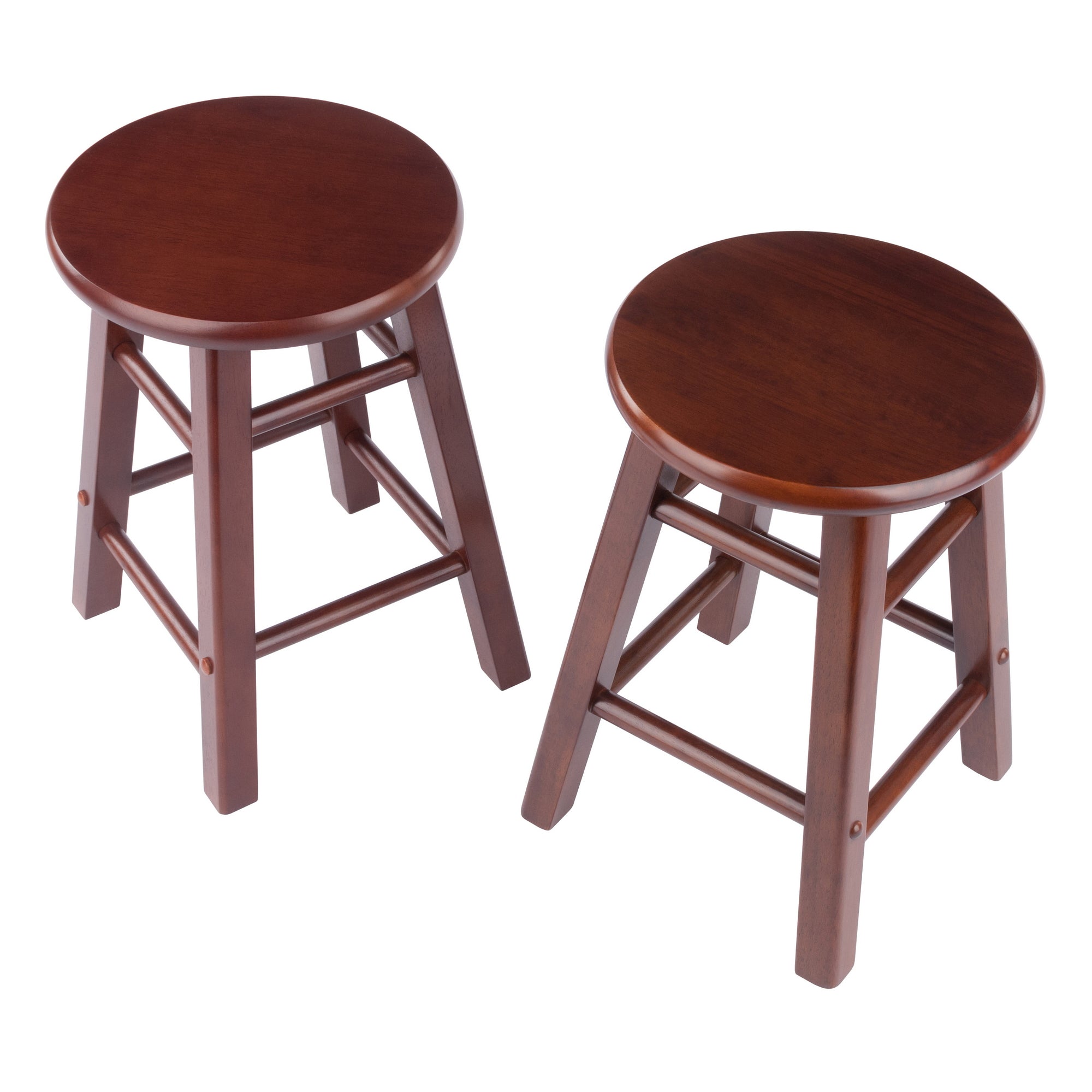 Element 2-Pc Dining Stool Set, Walnut