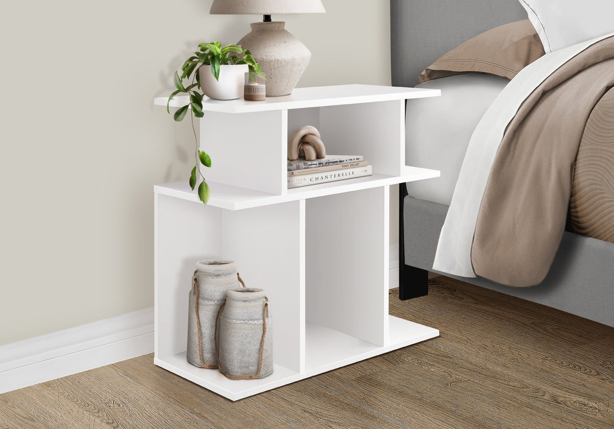 Millani - Accent Table Side End Nightstand Lamp Living Room Bedroom White