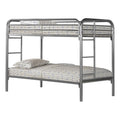 Kendi - Bunk Bed Kids Bunk Bed Youth Twin Over Twin Silver