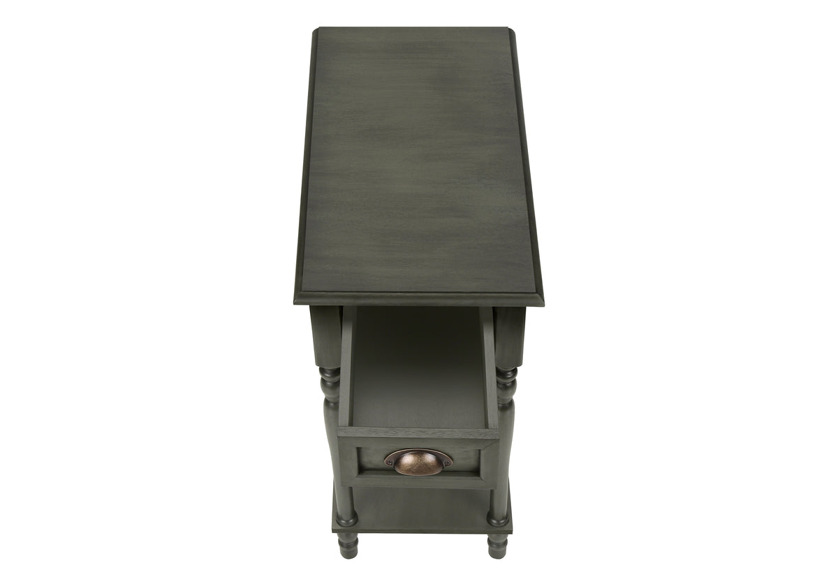 Langley - Accent Table 2 Tier Side Table End Narrow Nightstand Bedroom