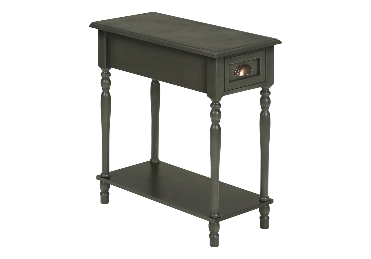 Langley - Accent Table 2 Tier Side Table End Narrow Nightstand Bedroom