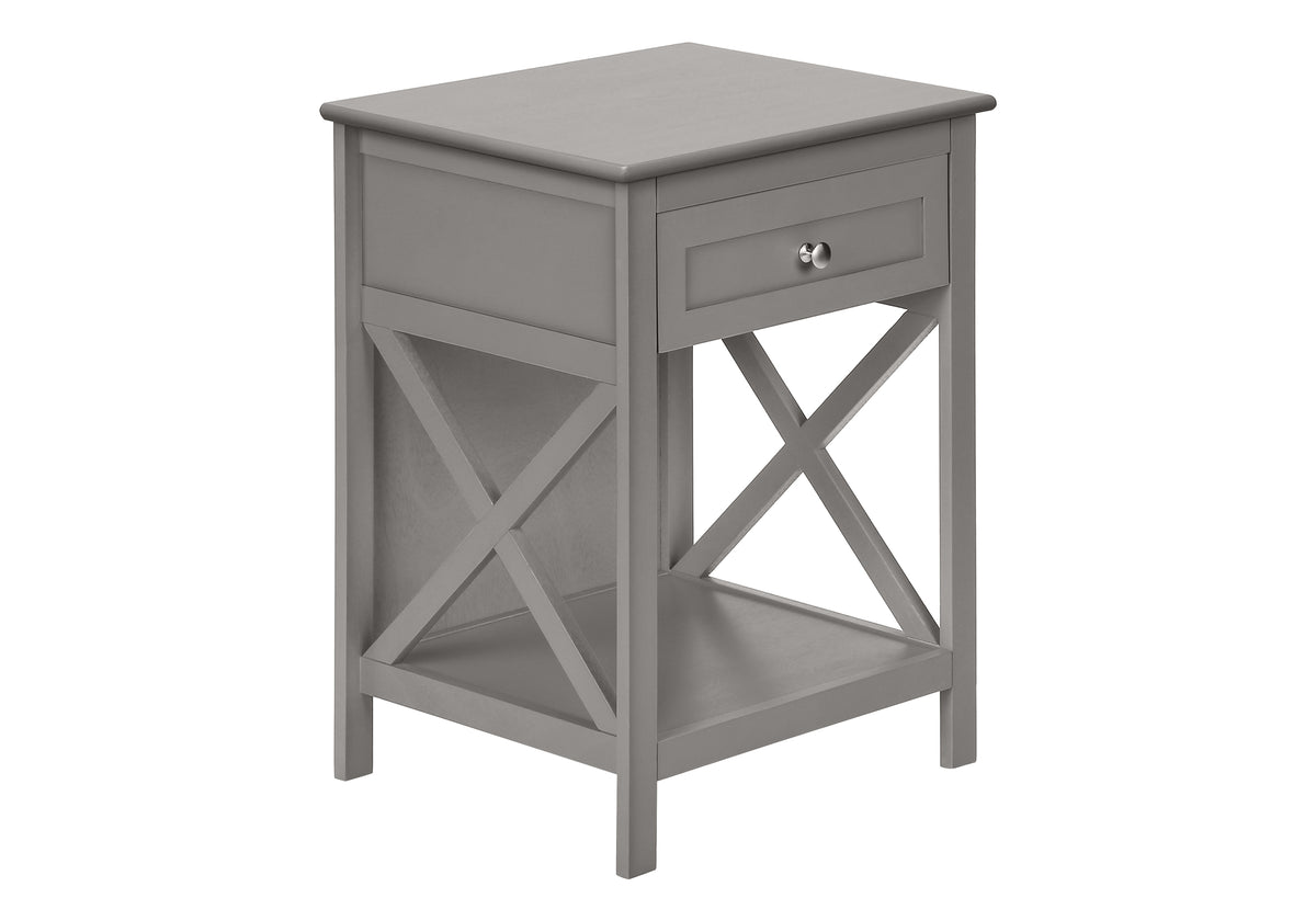 Marieke - Accent Table End Side Table 2 Tier Bedroom Nightstand Lamp