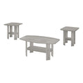 Malino - Table Set 3pcs Set Coffee End Side Accent Living Room