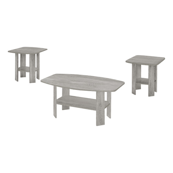 Malino - Table Set 3pcs Set Coffee End Side Accent Living Room