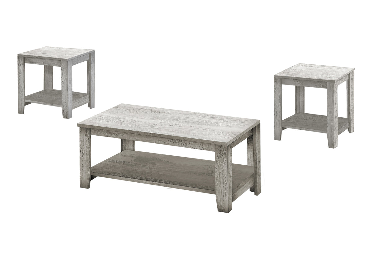 Narva - Table Set 3pcs Set Coffee End Side Accent Living Room