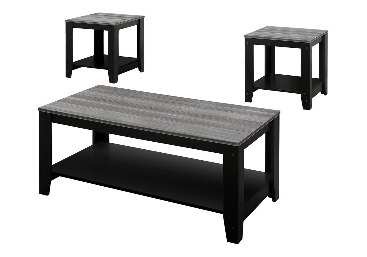 Cantara - Table Set 3pcs Set Coffee End Side Accent Living Room