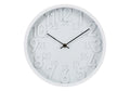 Angie - Clocks 12" Round Wall Clock Juvenile White Face White Frame