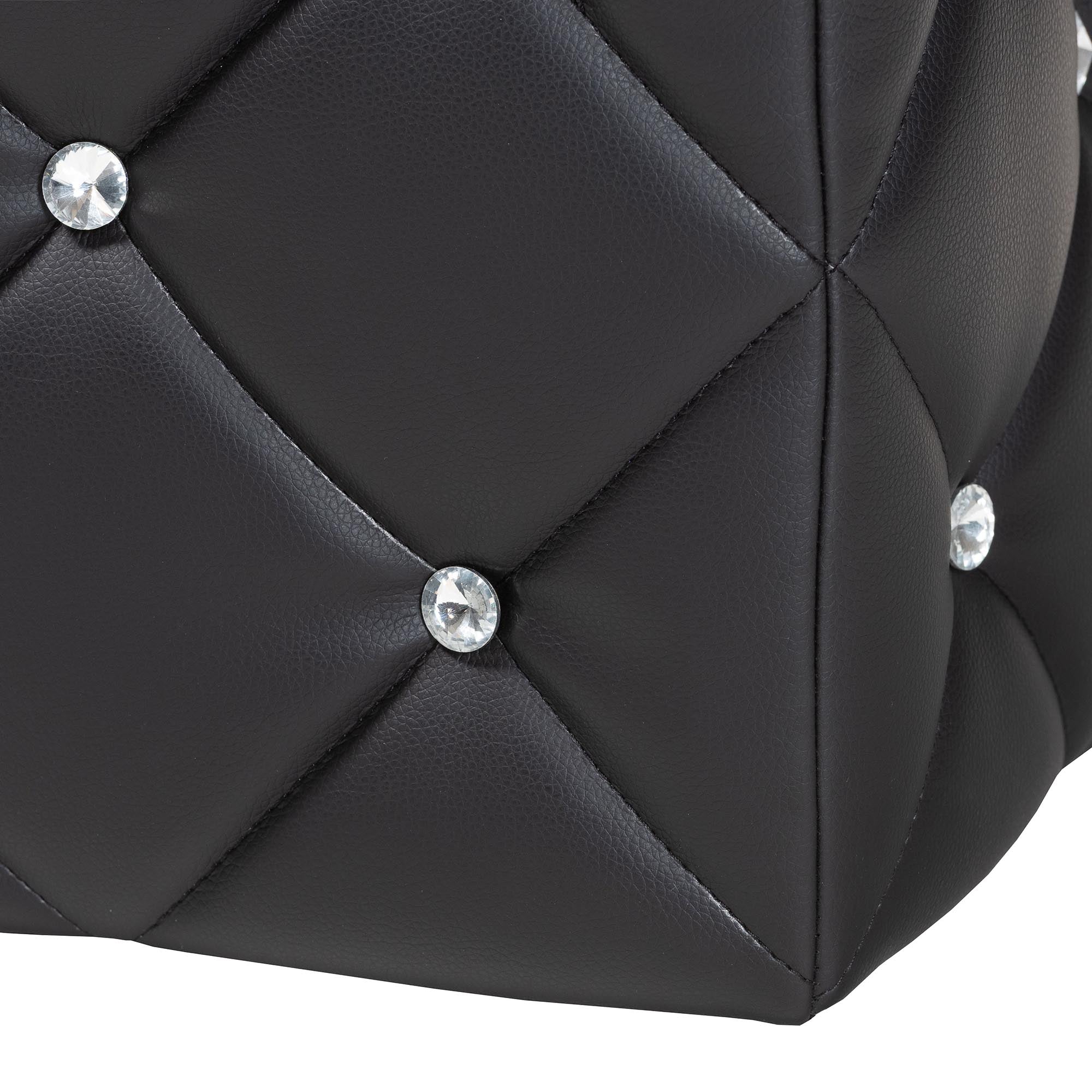 Stacey Modern and Contemporary Faux Leather Upholstered Ottoman