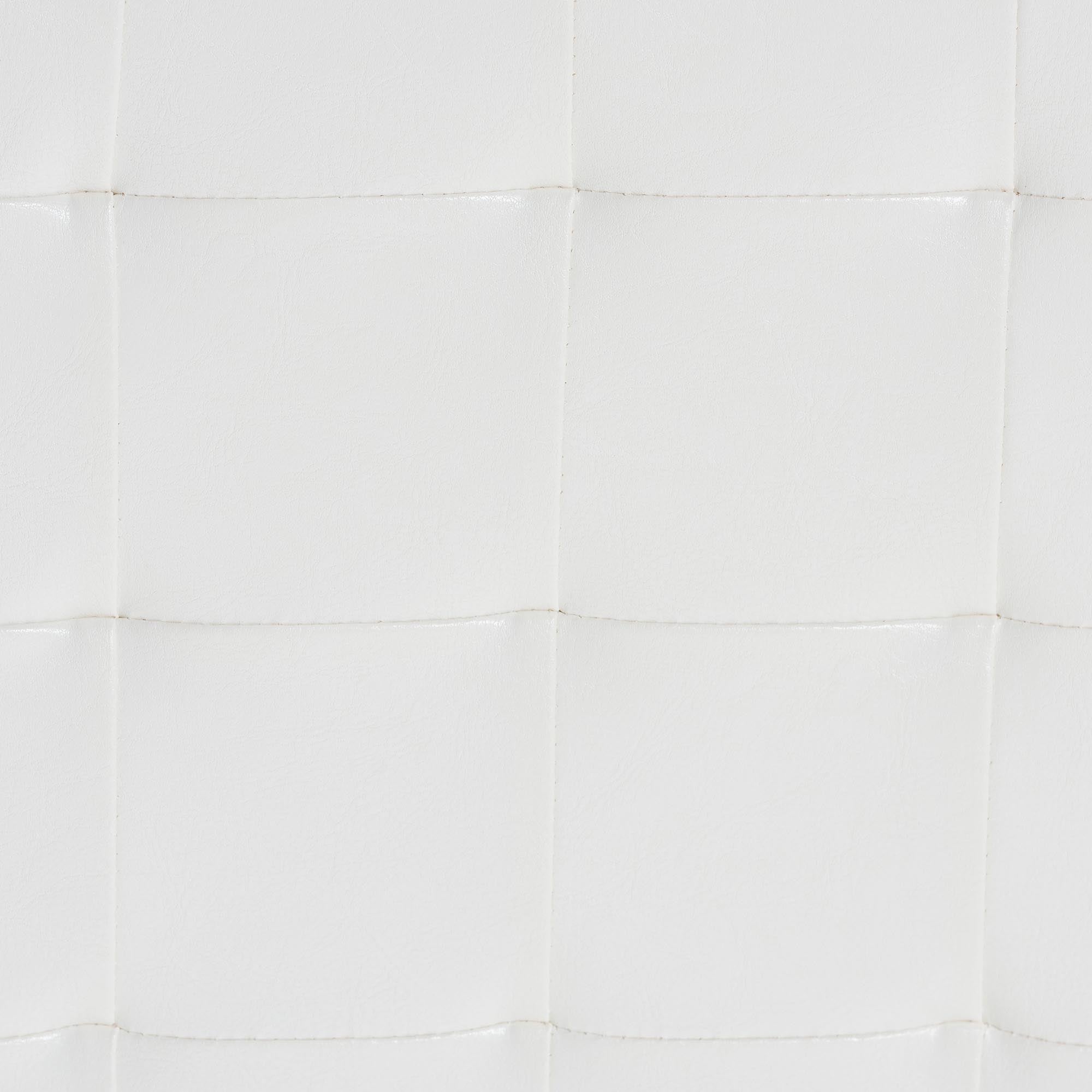 Siskal White Modern Cube Ottoman (Set of 2)