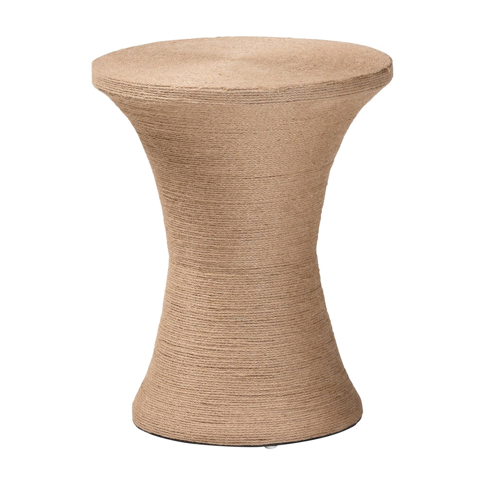 Cady Japandi Natural Seagrass Side Table