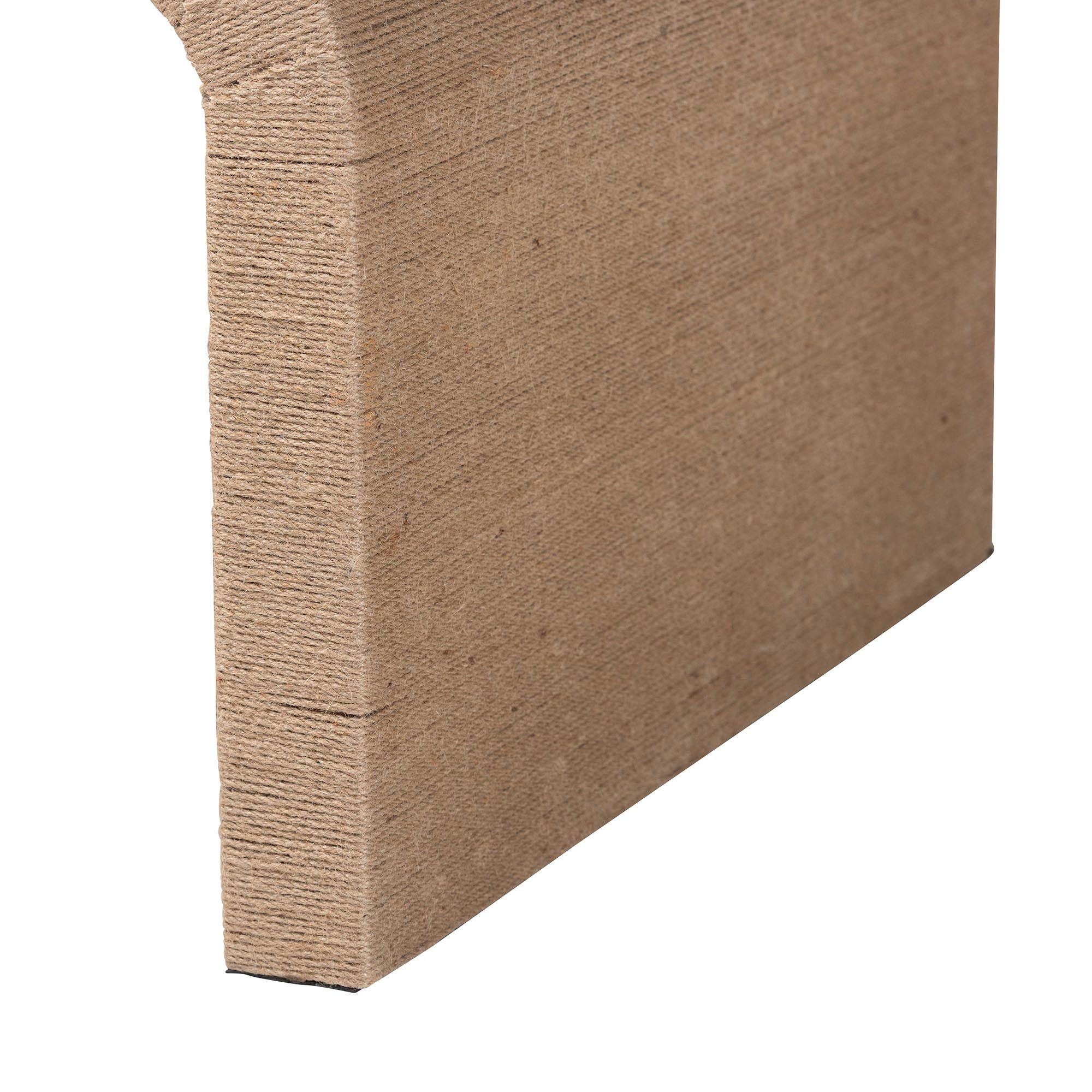 Eviana Japandi Natural Seagrass Waterfall Coffee Table