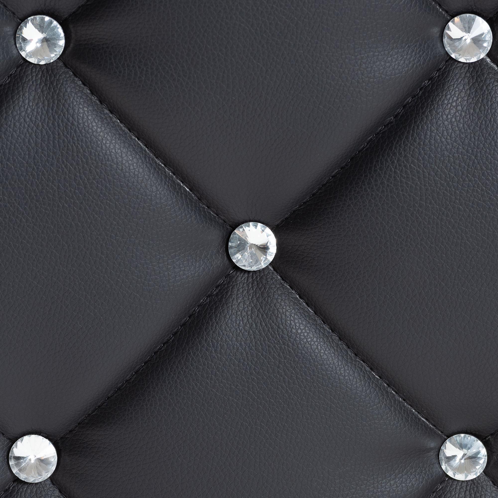 Stacey Modern and Contemporary Faux Leather Upholstered Ottoman