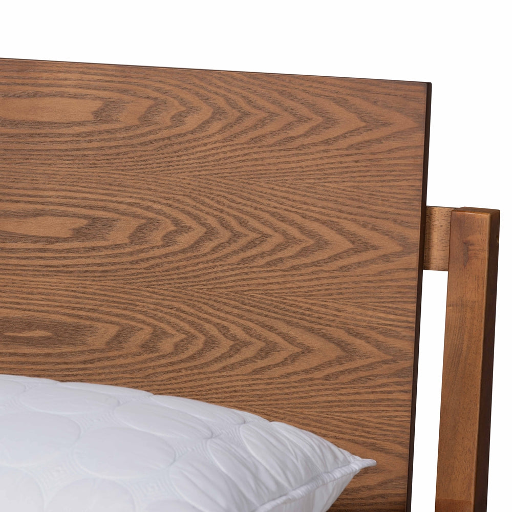 Giuseppe Walnut Brown Finished Full Size Platform Bed