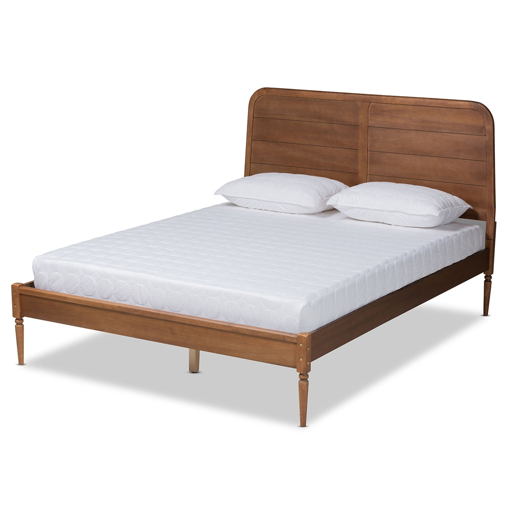 Kassidy Walnut Brown Finished Wood Full Size Platform Bed