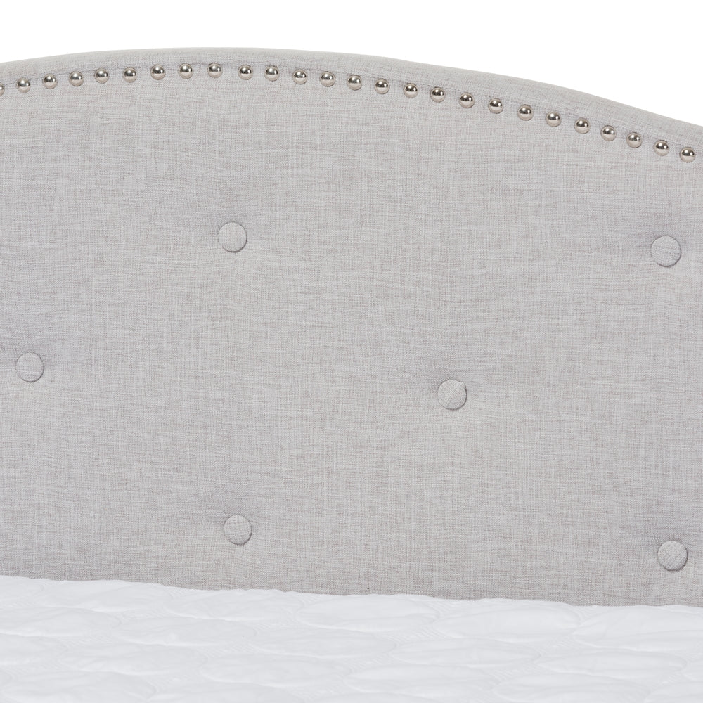 Kaija Greyish Beige Fabric Daybed with Trundle