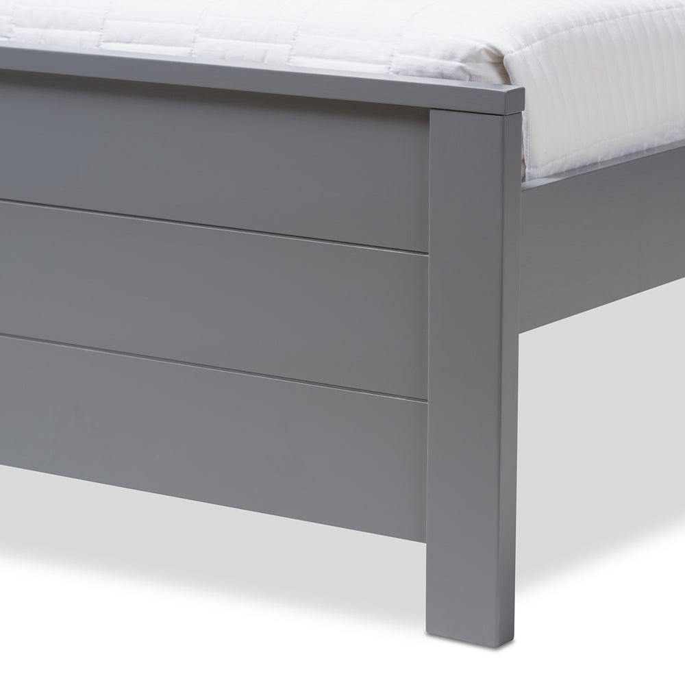 Catalina Classic Mission Grey-Finished Wood Twin Platform Bed With Trundle