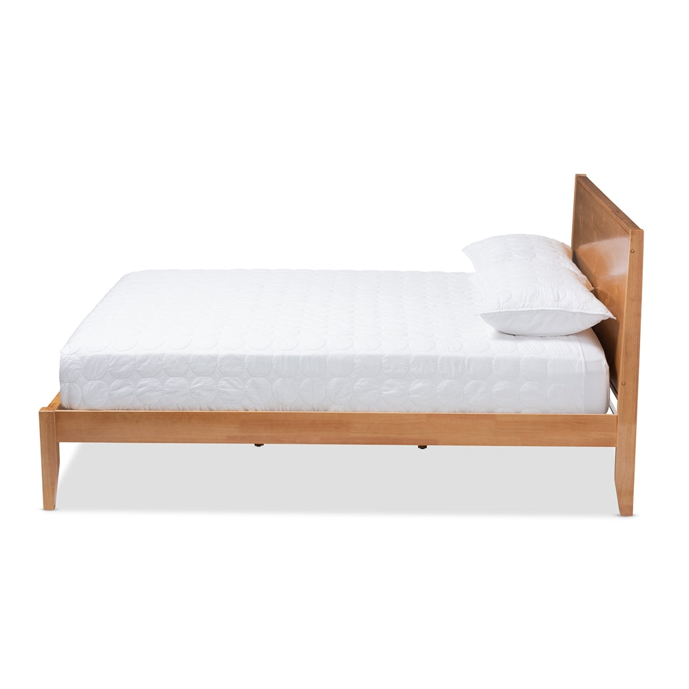 Marana and Rustic Natural Oak and Pine Finished Wood Full Size Platform Bed