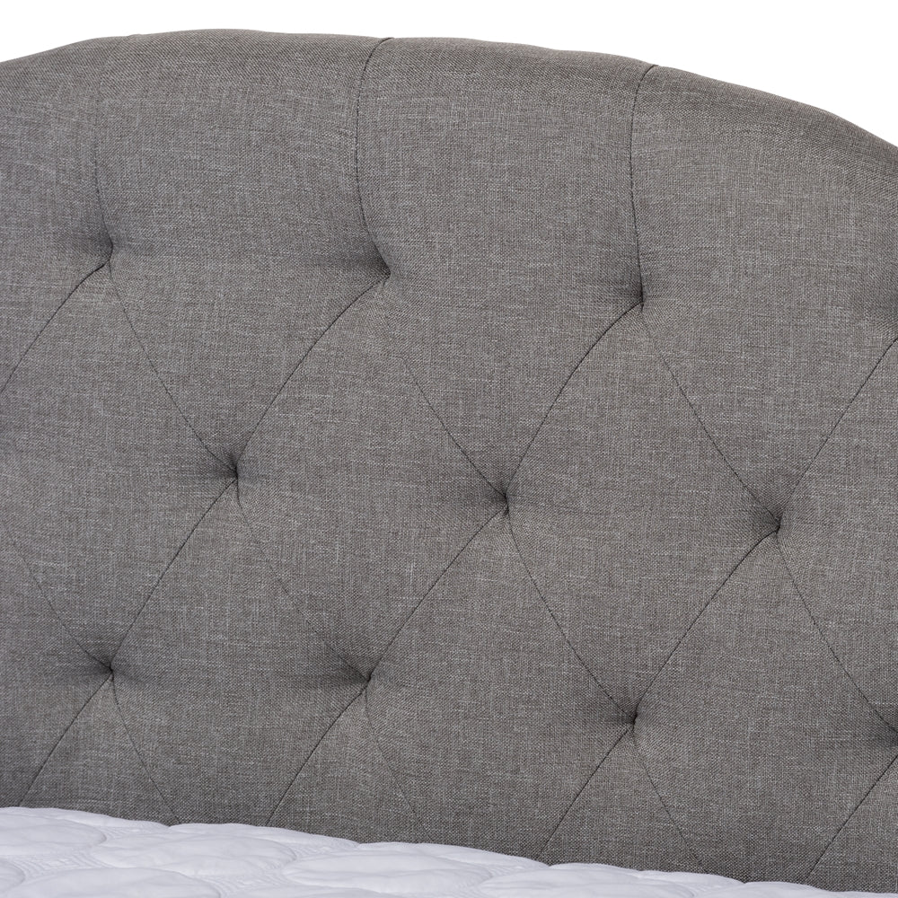 Eliza Grey Fabric Upholstered Queen Size Daybed