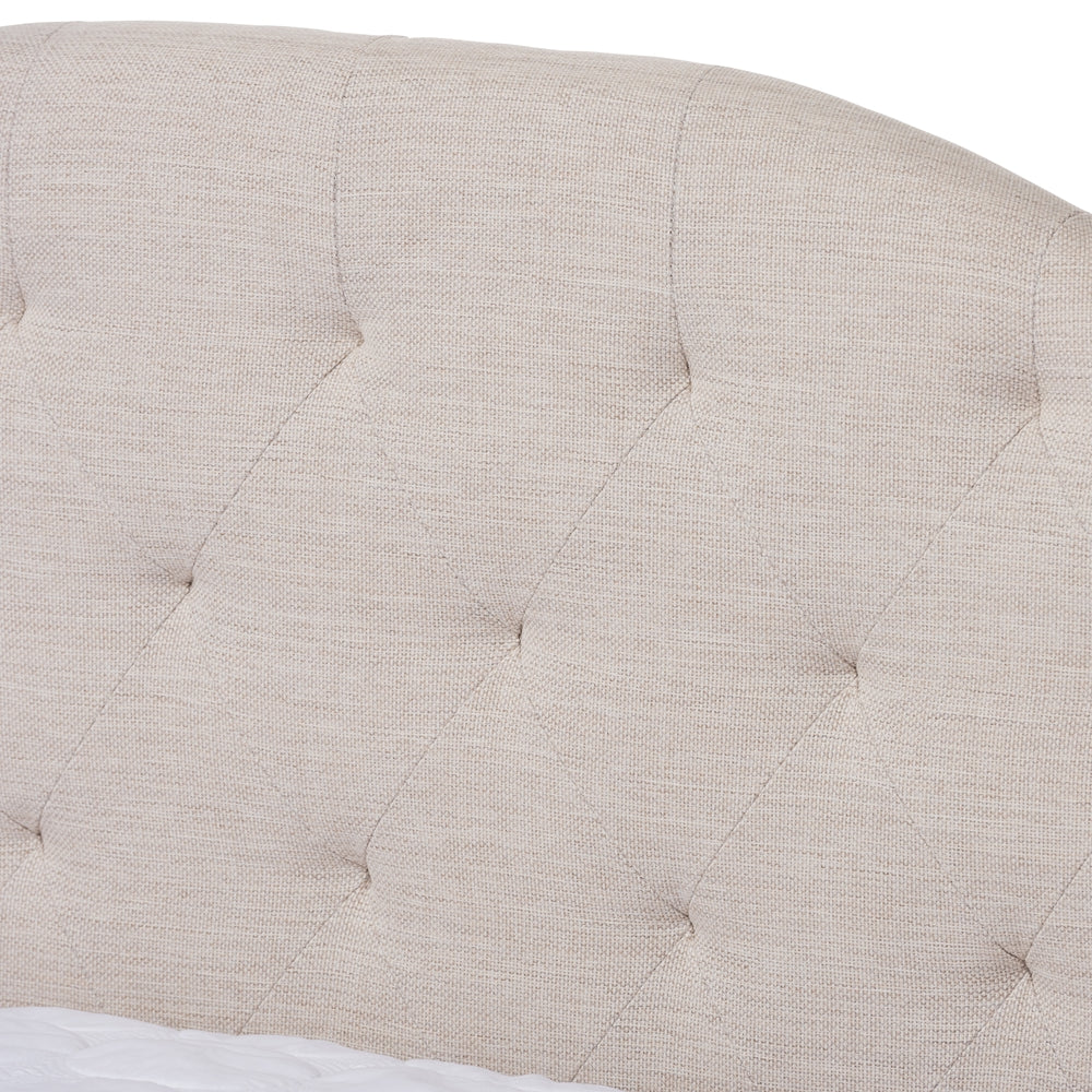 Eliza Light Beige Fabric Upholstered Full Size Daybed