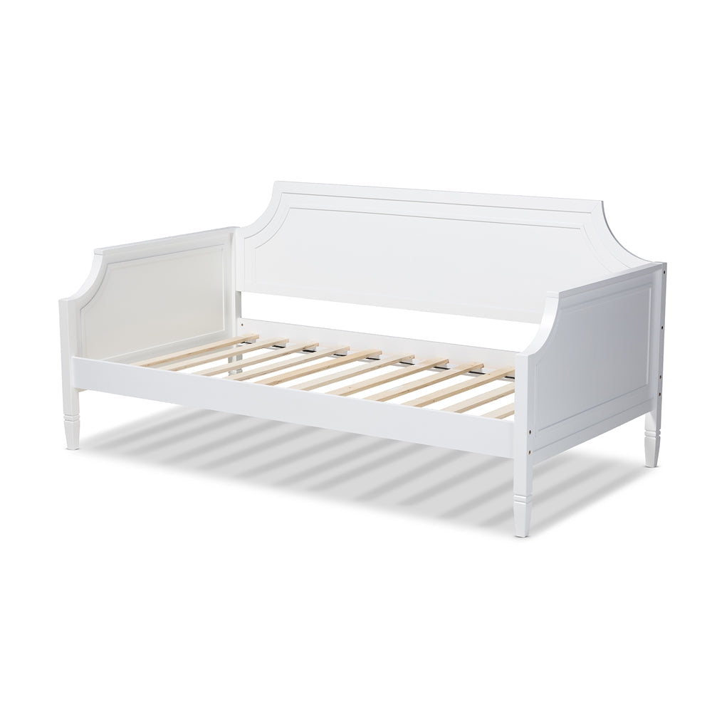 Mariana Classic And Traditional White Finished Wood Twin Size Daybed