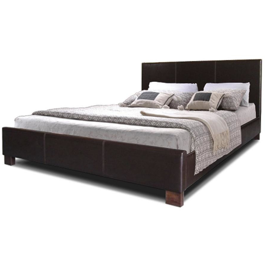 Pless Modern Style Dark Brown Queen Size Bed