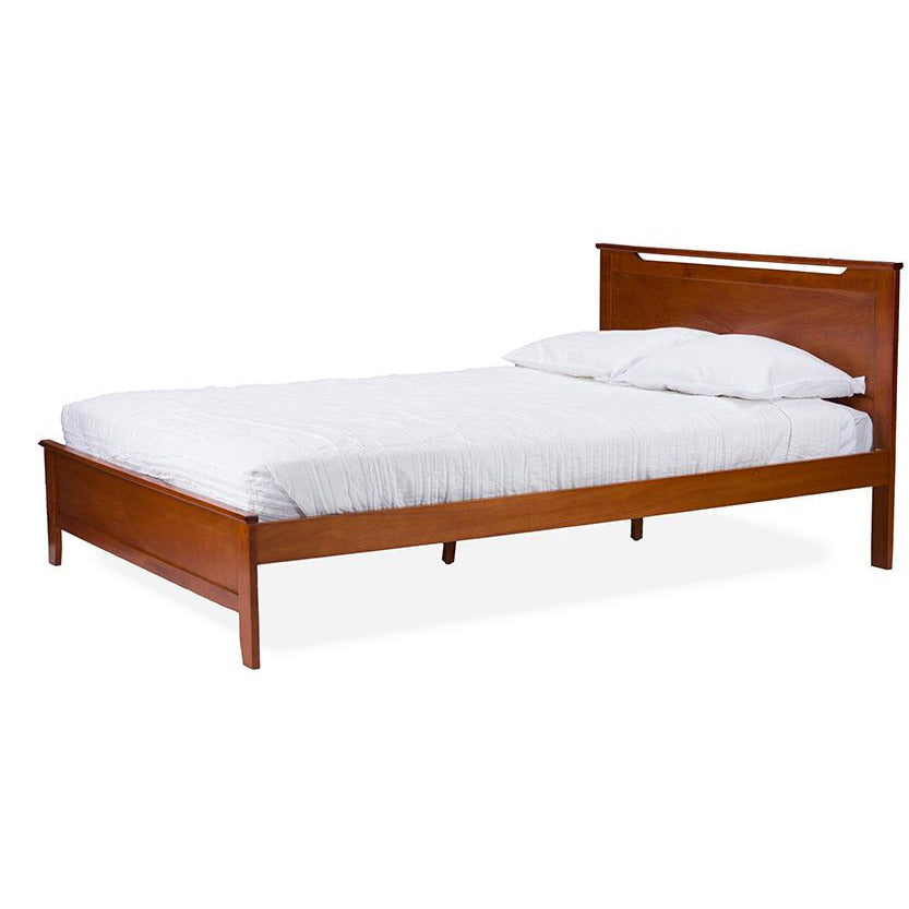 Demitasse Brown Wood Contemporary Twin-Size Bed