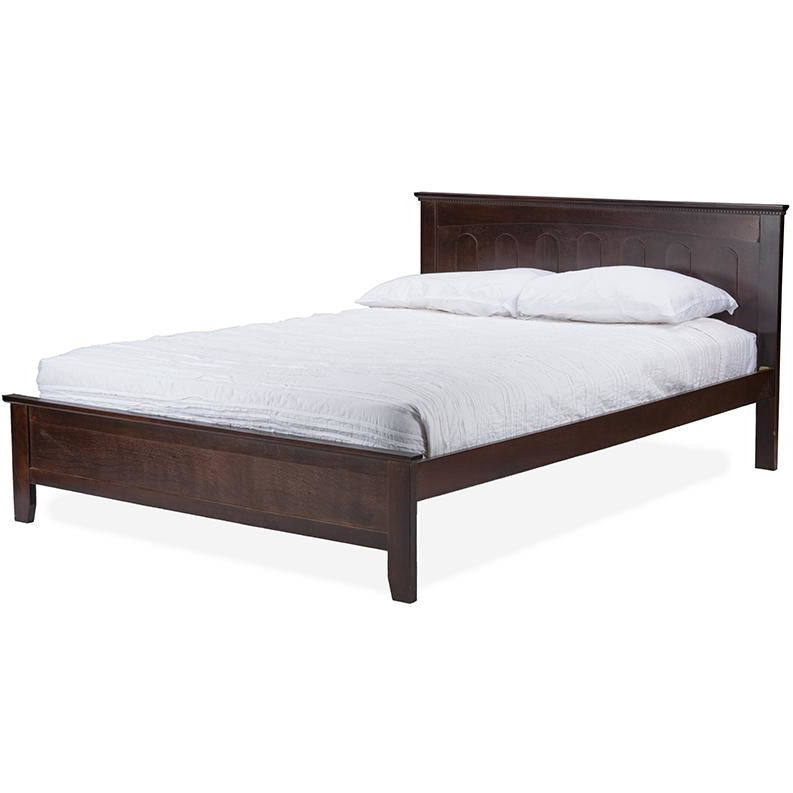 Spuma Cappuccino Wood Contemporary Full-Size Bed