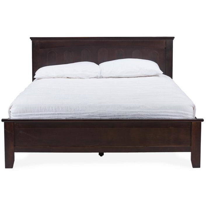 Spuma Cappuccino Wood Contemporary Full-Size Bed