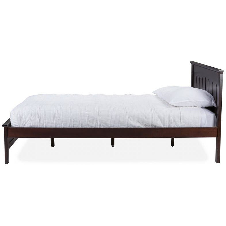 Spuma Cappuccino Wood Contemporary Full-Size Bed