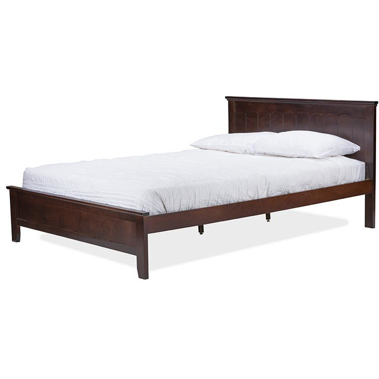 Schiuma Cappuccino Wood Contemporary Twin-Size Bed